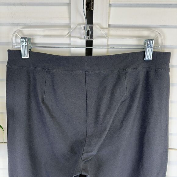 Elieen Fisher Gray Washable Stretch Crepe Pants‎ Slim Fit Ankle Pull On Size M - Picture 6 of 9